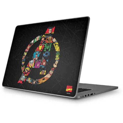 Marvel Classic Comics Avengers Logo Apple MacBook Pro 17-inch Skin